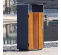 Conteneur à Ordures Intérieur Extérieur Conteneur à Ordures 55l Grande Capacité Poubelle Décorative Poubelle Idéale pour Le Stockage De La Piscine Extérieure De Patio