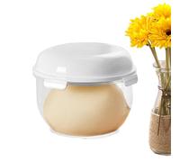 Conteneur à Pâte à Pizza Gris - Boîte de Rangement Pâte Avec Couvercle, Récipient à Glace Transparent, Capacité 3 Litres, Polystyrène Antiadhésif, PP, Silicone | Parfait Pour Pizza, Fournitures