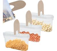 Conteneur à pâtes 3x 1,3 L Conteneur alimentaire Conteneur en plastique pour aliments en vrac