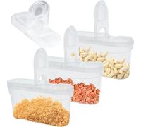 Conteneur à pâtes 3x 1,3 L Conteneur alimentaire Conteneur en plastique pour aliments en vrac