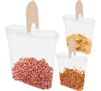 Conteneur à pâtes 3x 2,4 L Conteneur alimentaire Conteneur en plastique pour aliments en vrac