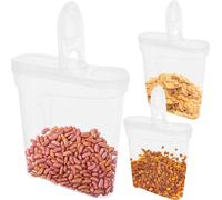 Conteneur à pâtes 3x 2,4 L Conteneur alimentaire Conteneur en plastique pour aliments en vrac