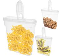 Conteneur à pâtes 3x 4 L Conteneur alimentaire Conteneur en plastique pour aliments en vrac