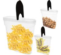 Conteneur à pâtes 3x 4 L Conteneur alimentaire Conteneur en plastique pour aliments en vrac