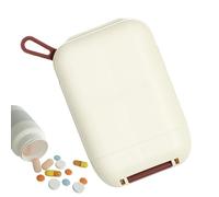Conteneur à pilules - Boîte à pilules de poche de 9 x 6 x 2 cm | Boîte de médecine de voyage | Organisateur de petites pilules étanche à l'humidité pour sac de poche | Conteneur de support Med
