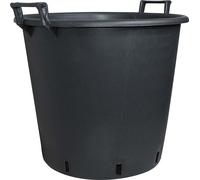 Conteneur à plantes en plastique avec poignée Noir Pot de conteneur