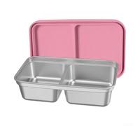 Conteneur Alimentaire 2 Cases pour École Conteneur Alimentaire(Pink)