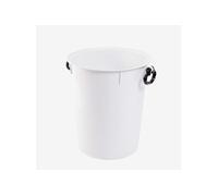 Conteneur alimentaire 50 L avec poignées noires blanc