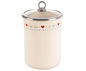 Conteneur Alimentaire Émaillé 1,9L Tonca Orion Couvercle Verre Durable