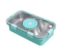 Conteneur Alimentaire Isotherme Compartiments Conteneur Alimentaire(green) | Acier 304 pour premium, isolation thermique, joints étanches, 26x15x7cm, pour idéal repas chauds froids