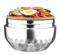 Conteneur alimentaire isotherme, pot de nourriture isotherme, conteneur à sandwich en acier inoxydable à 2 couches | 1 L Lonteo imperméable pour repas quotidiens, déjeuners scolaires et L