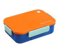Conteneur Alimentaire PP 1450ml 3 Cases Séparées(Blue)