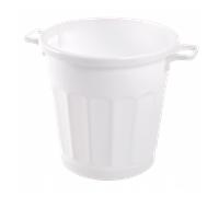 Conteneur alimentaire rond HACCP 50 L - blanc
