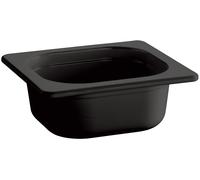 APS 84311 GN 1/6 Récipient ECO LINE, 17,6 x 16,2 cm, profondeur 100 mm, 1 litre, mélamine, noir