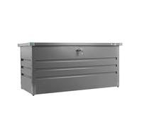 Conteneur bo?«te de jardin en m?®tal gris 132x61x62 cm ZIPPER zi-gab132an