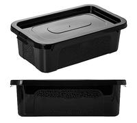 Conteneur Boîte En Plastique Conteneurs Avec Couvercle MultiBox (4,5 L Noir)