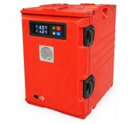 Conteneur chauffant ventilé 120L - 350W - GN 1/1 - 5 à 75°C - maintien 8 à 10h - sur roulettes