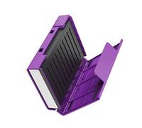 Conteneur compact en ABS pour disques durs externes de 10,2 x 6,3 cm ou 2,5 x 8,9 cm - Coussin renforcé résistant aux chocs