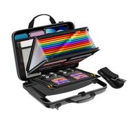 Conteneur compact en EVA résistant à l'eau avec séparateurs intérieurs et sécurité pour documents juridiques certificats grande capacité EVA classeur plusieurs compartiments zippés