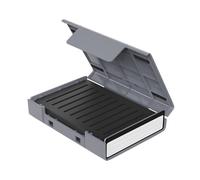 Conteneur compact pour disques durs ABS pouvant contenir un disque dur de 10,2 x 6,3 cm ou 1 disque solide de 3,5 po avec coussin renforcé résistant aux chocs