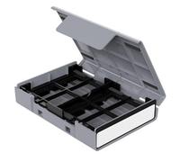 Conteneur compact pour disques durs en ABS pouvant contenir des disques durs de 10,2 x 6,3 cm ou 1 disque dur de 3,5 pouces intégré