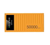 Conteneur Créatif Super-Banque d'alimentation De Charge Rapide, Batterie De Secours Pack 50000mAh, Chargeur Portable en Plein Air, Capacité Massive De 50000mAh, Affichage De La Batterie À LED, Black,