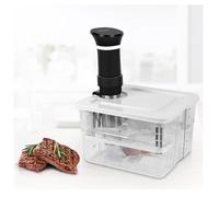 Conteneur Cuisson sous Vide Basse Température avec 1 Couvercle et 1 Grille, 12L, Recipient pour Thermoplongeur Adapté Cuiseur sous
