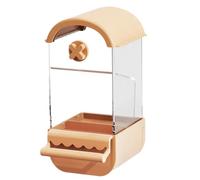 Conteneur d'alimentation à vis pour perroquets - Grande capacité - Mangeoires automatiques avec perchoir - Station à outils pour station extérieure avec perchoir