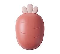 Conteneur de barre de savon de drainage, étui de barre de savon de drainage, plateau avec support pour barre de savon pour la maison en forme de carotte, égouttoir de salle de bain, plateau de support