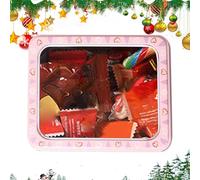Conteneur De Bonbons De Vacances - Boîte De Bonbons De La Saint-Valentin | Conteneur De Rangement Robuste À Cookie En Filet | Boîte En Filet Avec Couvercle De Petits Biscuits À Biscuits Portables Et B