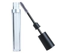 Conteneur de cils vide | 1 tube de cils vide 10 ml avec récipient d'huile croissance baguette, tube bouteille réutilisable pour la maison et les voyages (noir)