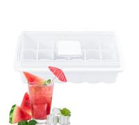 Conteneur de fabrication de glace, bac à glaçons - Plateaux pour machine à glaçons à 18 grilles avec couvercle - Outils de fabrication de blocs de glace ménagers pour le thé, les cocktails, le whisky,
