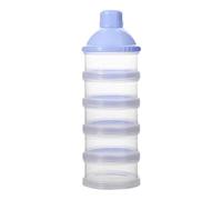Conteneur de formules à emporter,Conteneur de formules Distributeur de formule portable Solution de voyage empilable anti-déversement empilable de stockage de lait en poudre à 5 couches pour les p