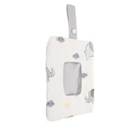 Conteneur de Lingettes Rechargeable, Pochette de Voyage Portable | Polyester Coton, Accès D’une Main, pour Garçon Fille et Jeunes Mamans, Lingettes et Papiers Humides