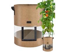 Conteneur de multifonction - Sac de plantation robuste en tissu non tissé - Unité de rangement portable pour avec poignées - Design compact et peu encombrant - Matériau réutilisable et