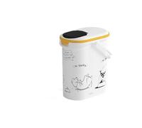 Conteneur de nourriture Le Diner est servi - 4 kg - 10 L - Blanc et noir - Pour chien