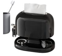 Conteneur de papier pour le visage - Étui pour articles divers en matériau ABS de 8,66 x 5,90 x 7,28 pouces, partie inférieure de levage d'extraction intelligente | Accessoire d'entretien de nettoyage