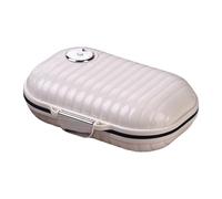 Conteneur de pilule - mini-boîte de voyage, conception légère, 7 compartiments | Porte-case quotidienne pour poche, sac à main, mallette, voyage, organisation de médecine, vitamines, comprimés de tran