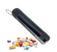 Conteneur de pilules étanche - Conteneur de médicament hermétique, organisateur de pilules portable | Organisateur de pilules Porte-médicaments Petites bouteilles de pilules portables hermétiques, S