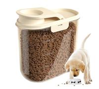 Conteneur de rangement d'aliments pour chiens - Canister à l'air 2L, distributeur transparent de grande capacité, conception résistante à l'humidité à l'épreuve des poussières, accessoire d'alimentati