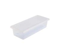Conteneur de rangement de cuisine, organisateur rectangulaire de réfrigérateur, égouttoir étanche à l'humidité, boîte de conservation des légumes au frais(L)
