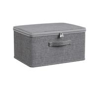 Conteneur de rangement verrouillable - bac en plastique robuste avec couvercle de verrouillage, boîte de rangement empilable | Organisateur étanche sécurisé pour les documents de jouets à vêtements à