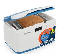 Conteneur de rangement verrouillable SereneLife - Grande capacité de 8 gallons - Boîte de rangement empilable robuste - Bacs de rangement ménager