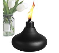 Conteneur de recharge pour torche à citronnelle - Conteneur de lumière à flamme en métal, Porte combustible pour torche d'extérieur réutilisable, Composant d'éclairage de terrasse pour pat