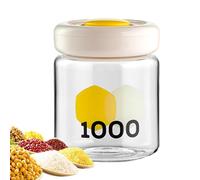 Conteneur de stockage de céréales, conteneurs sous vide pour le stockage des aliments | Pots scellés de type presse,Récipients hermétiques de stockage de nourriture, récipients de stockage de sucre de