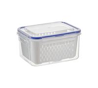 Conteneur De Stockage De Fruits Pour Réfrigérateur, Avec Panier Passoire Intégré, 18,5x14 Cm, Conteneur De Stóckage Des Aliments 4 En 1, Conteneurs De Stockage De Produits, Conception Peu Encombrante,