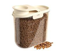 Conteneur de stockage de nourriture pour chien - Bidon pour animaux de compagnie de 2 L, conservation des céréales hermétique, boîte transparente de grande capacité | Organisateur anti-poussière proté