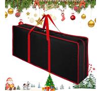 Conteneur de Stockage de Papier Cadeau | Sac De Stockage Pour Noël Avec Fermeture À Glissière - Sac De Transport Pour Papier Cadeau Avec Pochettes Intérieures | Pour Les Célébrations De Noël À La Mais