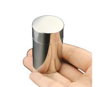 Conteneur de stockage en acier inoxydable 304, organisateur de voyage étanche et hermétique for le thé, les épices et les pilules(S-Mirror Polish)