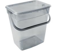 Plast Team Boîte de rangement pour poudre à lessive avec couvercle 6 L gris